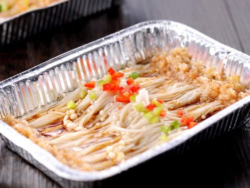 竞秀锡纸烤金针菇